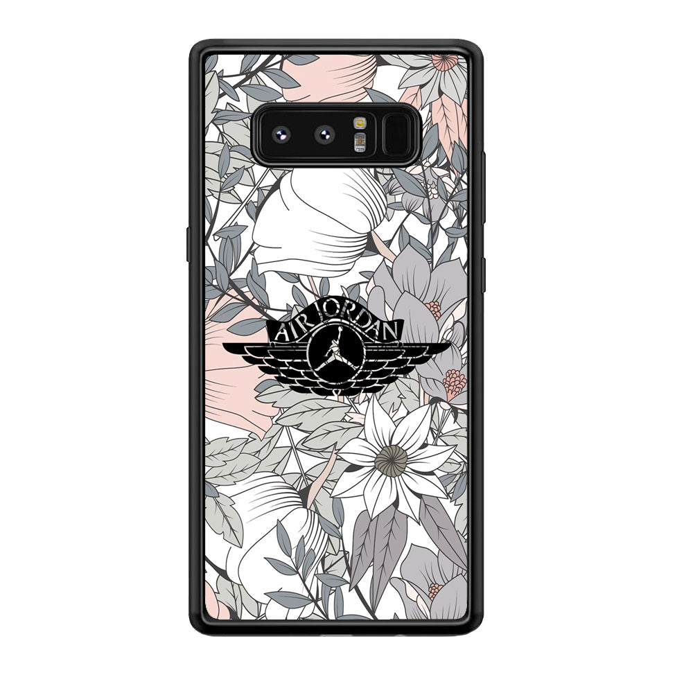 Air Jordan Logo Flower Aesthetic Samsung Galaxy Note 8 Case