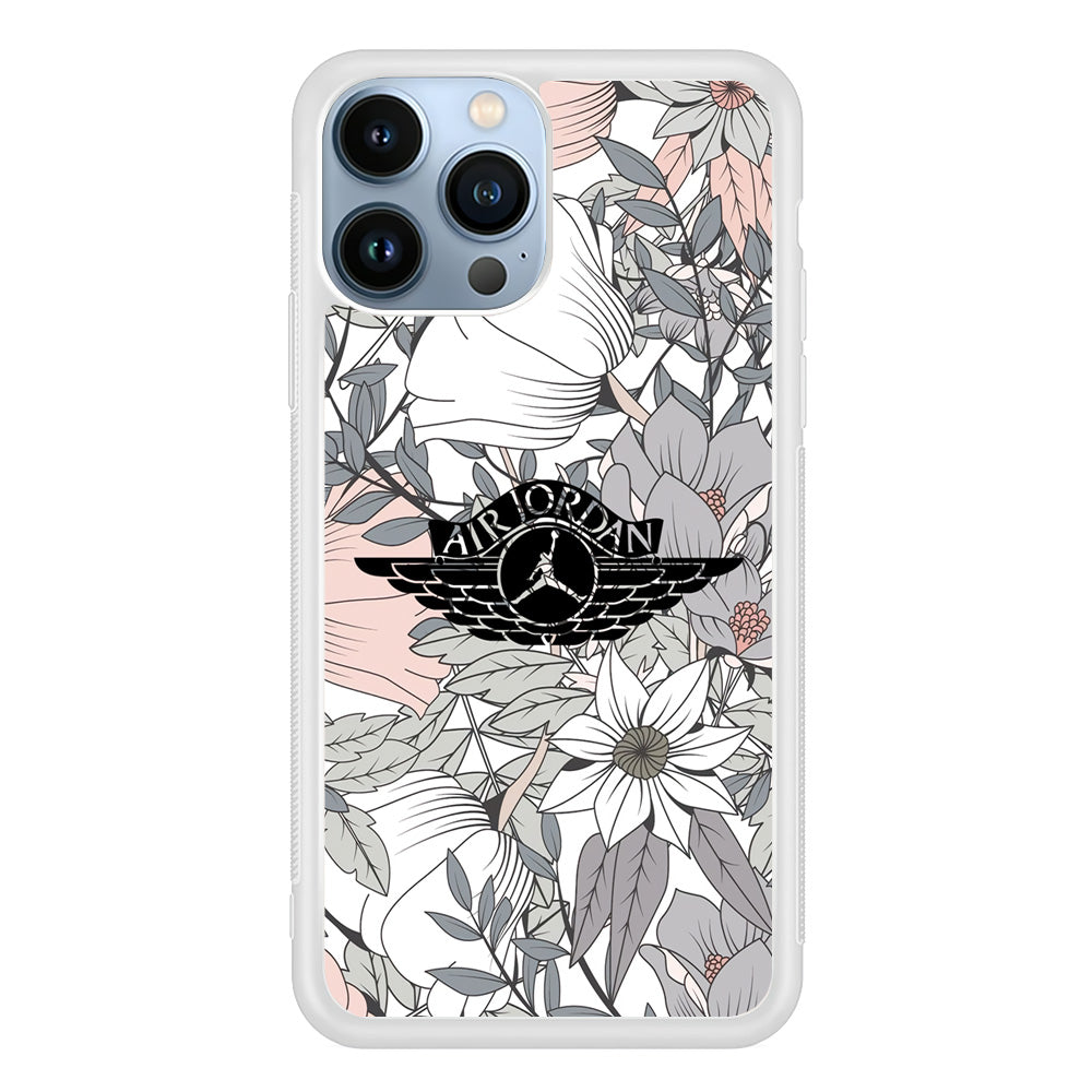 Air Jordan Logo Flower Aesthetic iPhone 13 Pro Max Case