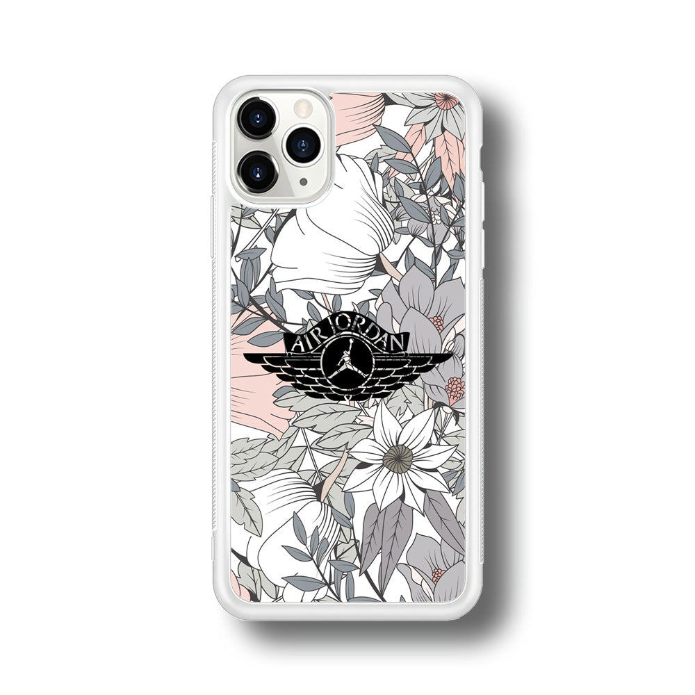Air Jordan Logo Flower Aesthetic iPhone 11 Pro Max Case