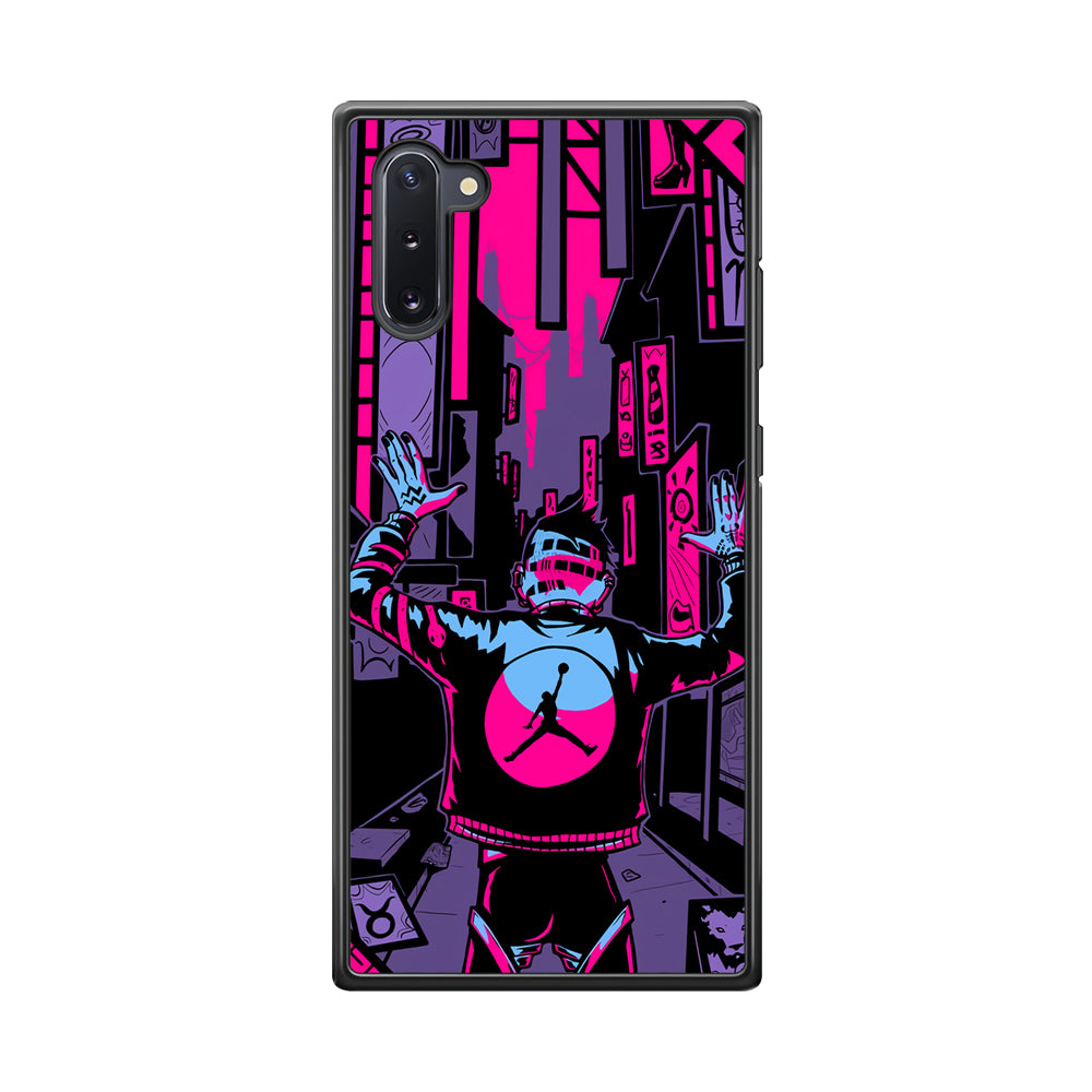 Air Jordan Man from City of Light Samsung Galaxy Note 10 Case