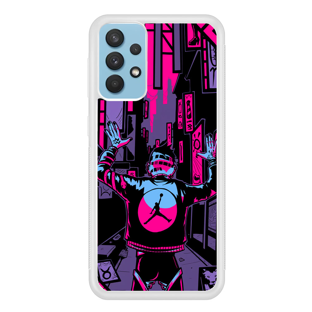 Air Jordan Man from City of Light Samsung Galaxy A32 Case