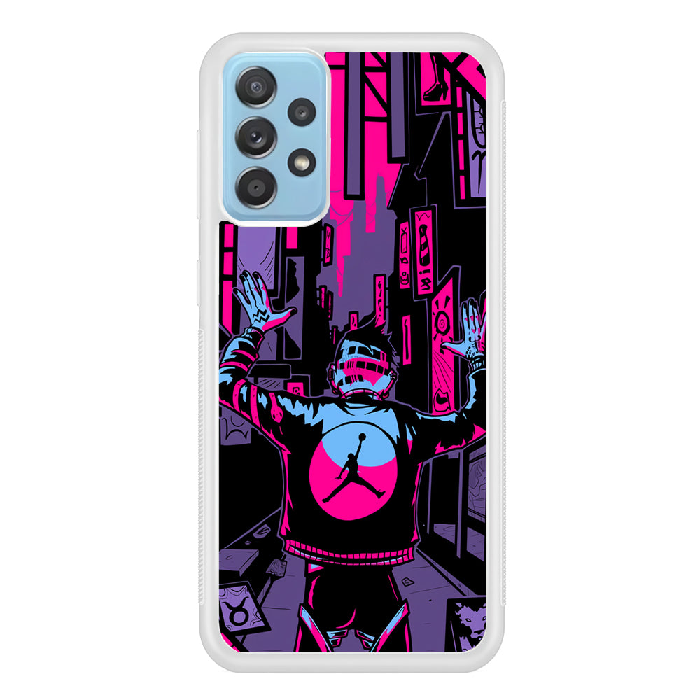 Air Jordan Man from City of Light Samsung Galaxy A52 Case