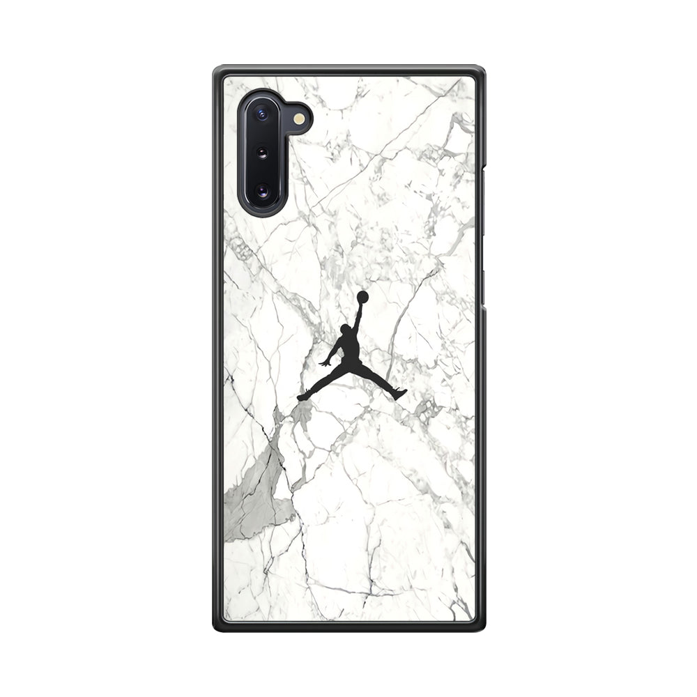 Air Jordan Marble Soft Black Samsung Galaxy Note 10 Case