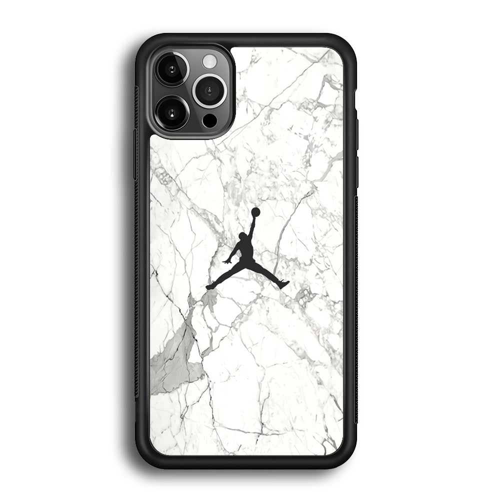 Air Jordan Marble Soft Black iPhone 12 Pro Case