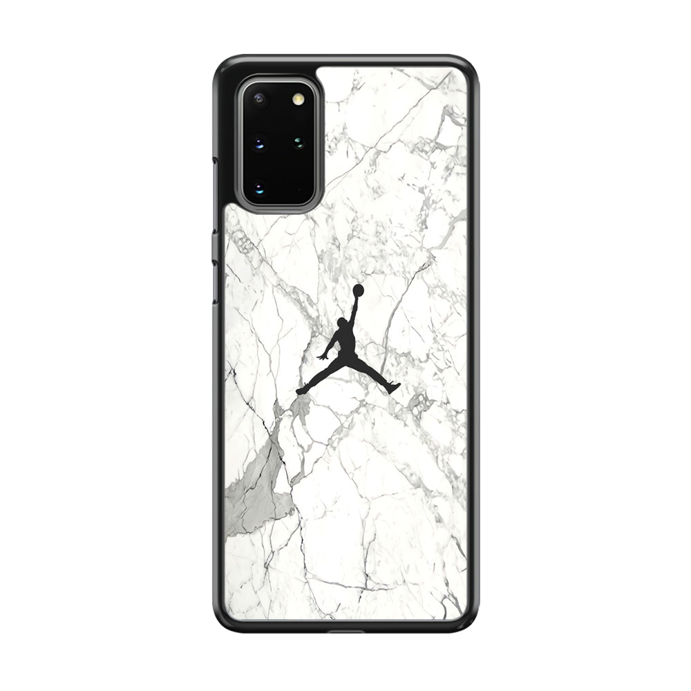 Air Jordan Marble Soft Black Samsung Galaxy S20 Plus Case