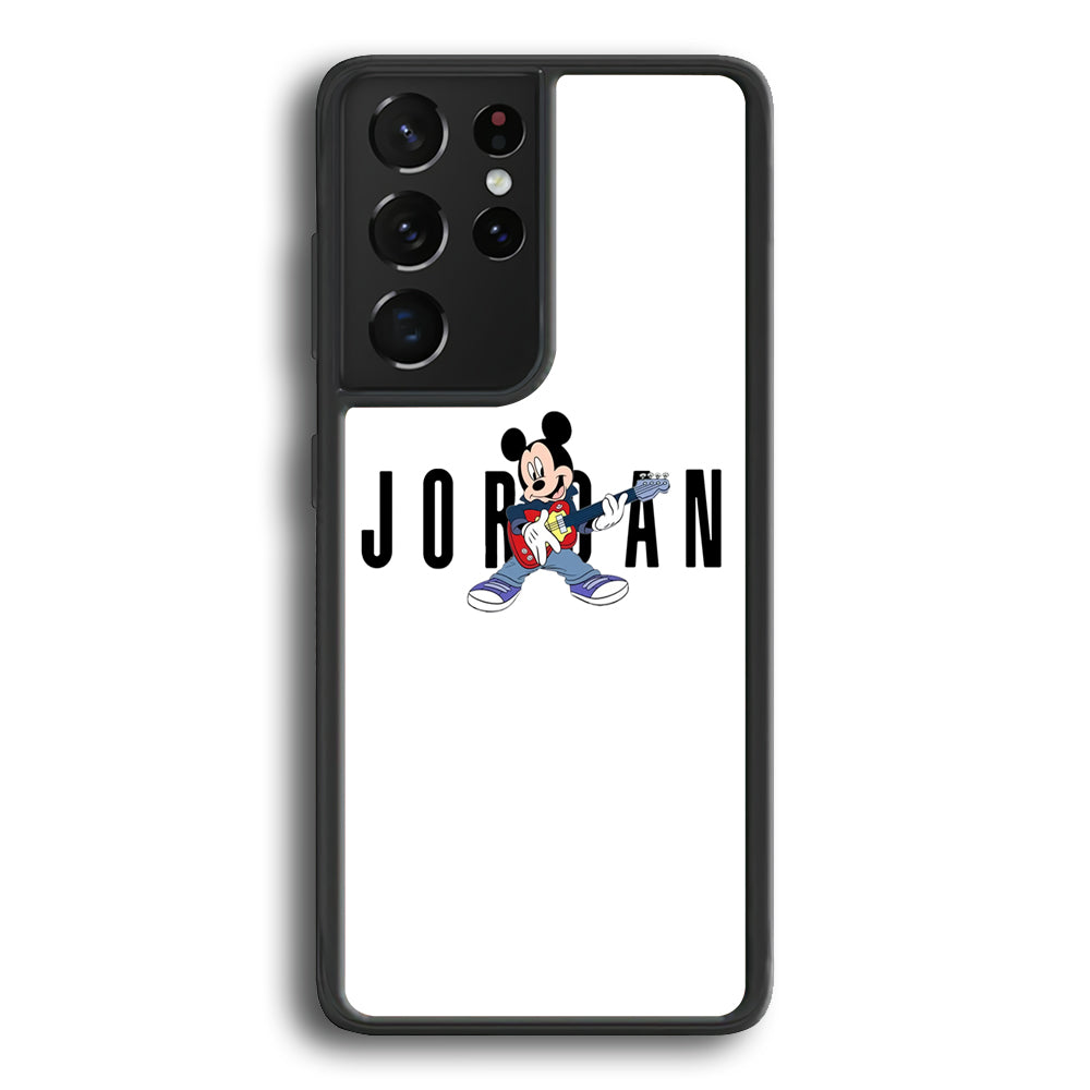 Air Jordan Mickey Guitar Samsung Galaxy S21 Ultra Case - Carneyforia