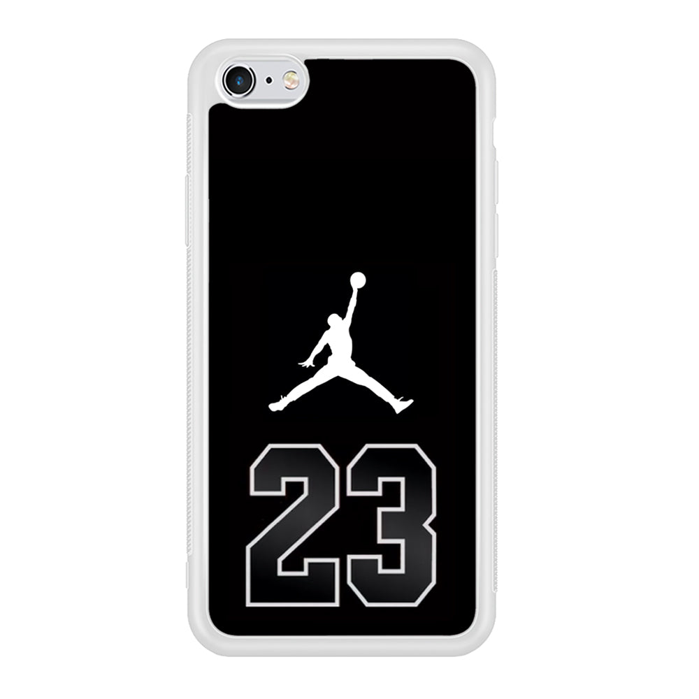 Air Jordan Number Jersey iPhone 6 Plus | 6s Plus Case Rubber White (2D Case)