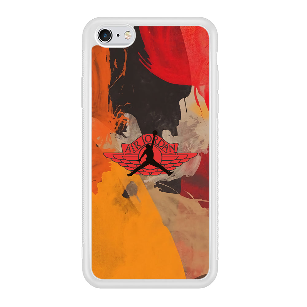 Air Jordan Palette Colour iPhone 6 Plus | 6s Plus Case Rubber White (2D Case)