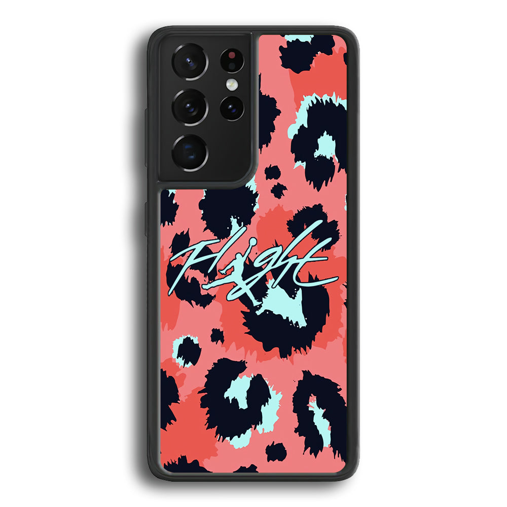 Air Jordan Pattern Of Leopard Samsung Galaxy S21 Ultra Case - Carneyforia
