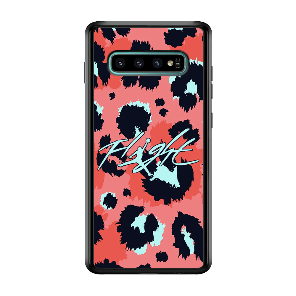 Air Jordan Pattern Of Leopard Samsung Galaxy S10 Plus Case