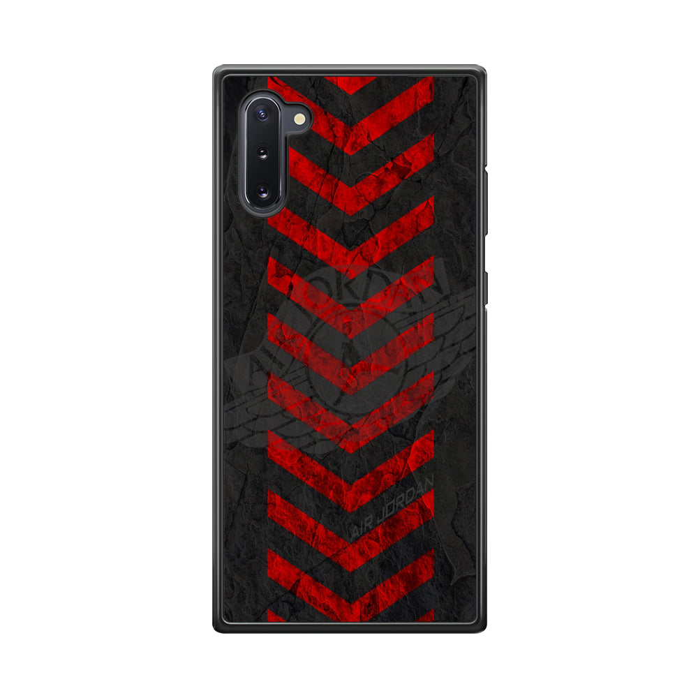 Air Jordan Red Signal Samsung Galaxy Note 10 Case