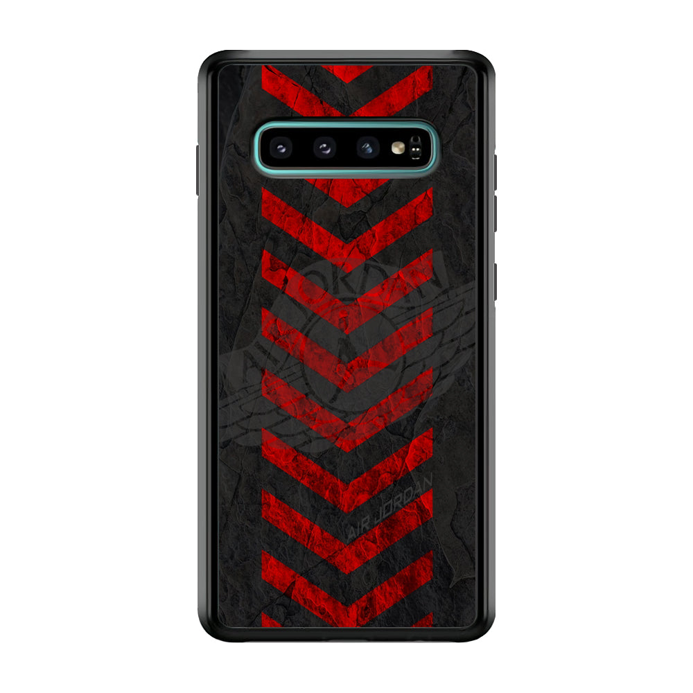 Air Jordan Red Signal Samsung Galaxy S10 Case