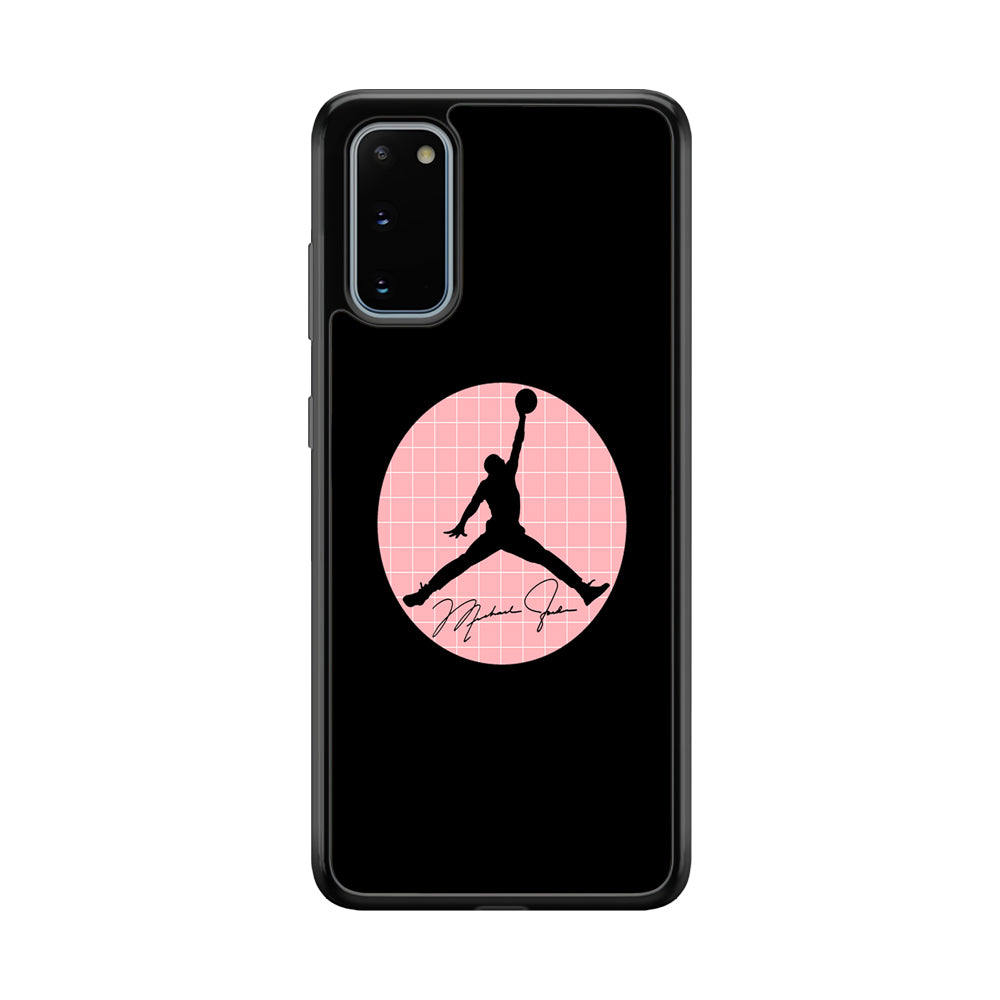Air Jordan Silhouette Pink Net Samsung Galaxy S20 Case