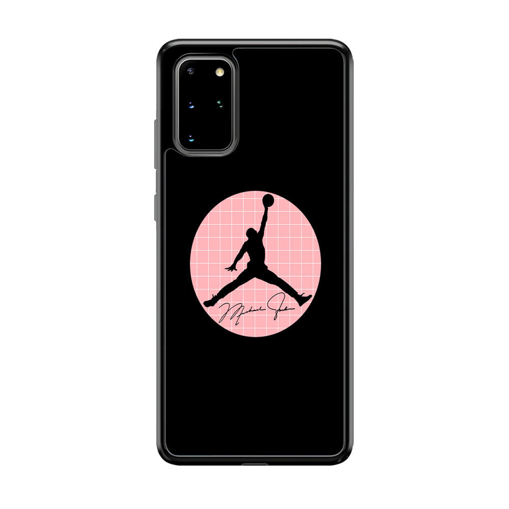 Air Jordan Silhouette Pink Net Samsung Galaxy S20 Plus Case