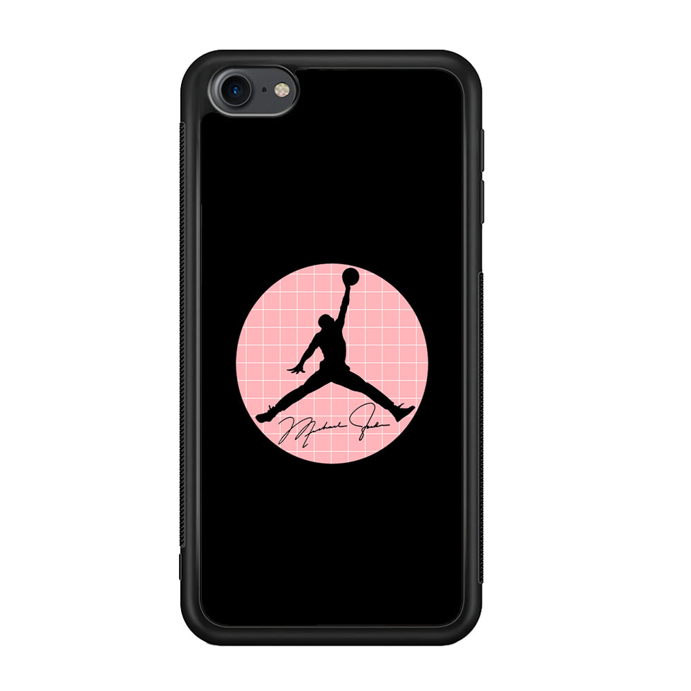 Air Jordan Silhouette Pink Net iPod Touch 6 Case - Carneyforia