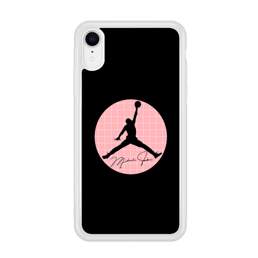 Air Jordan Silhouette Pink Net iPhone XR Case