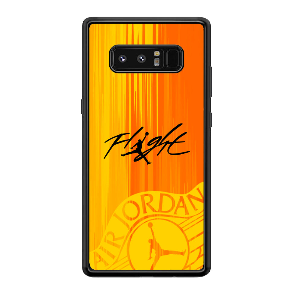 Air Jordan Yellow Sparkle Samsung Galaxy Note 8 Case