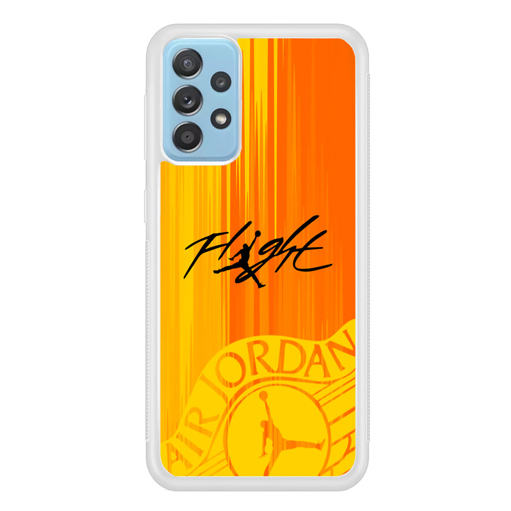 Air Jordan Yellow Sparkle Samsung Galaxy A52 Case