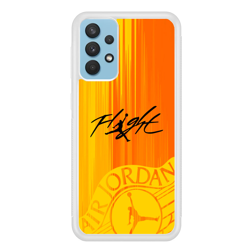 Air Jordan Yellow Sparkle Samsung Galaxy A32 Case