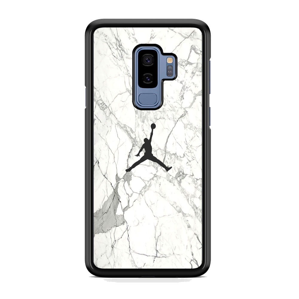 Air Jordan Marble Soft Black Samsung Galaxy S9 Plus Case