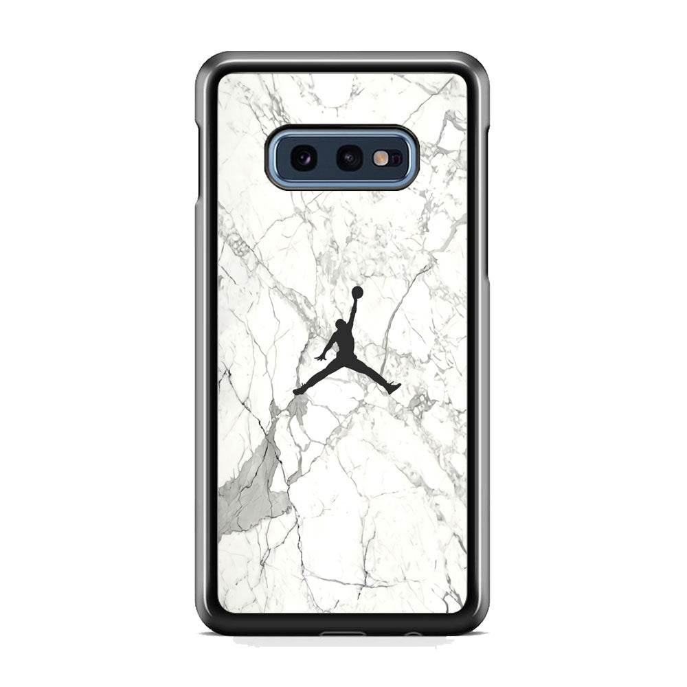Air Jordan Marble Soft Black Samsung Galaxy S10E Case