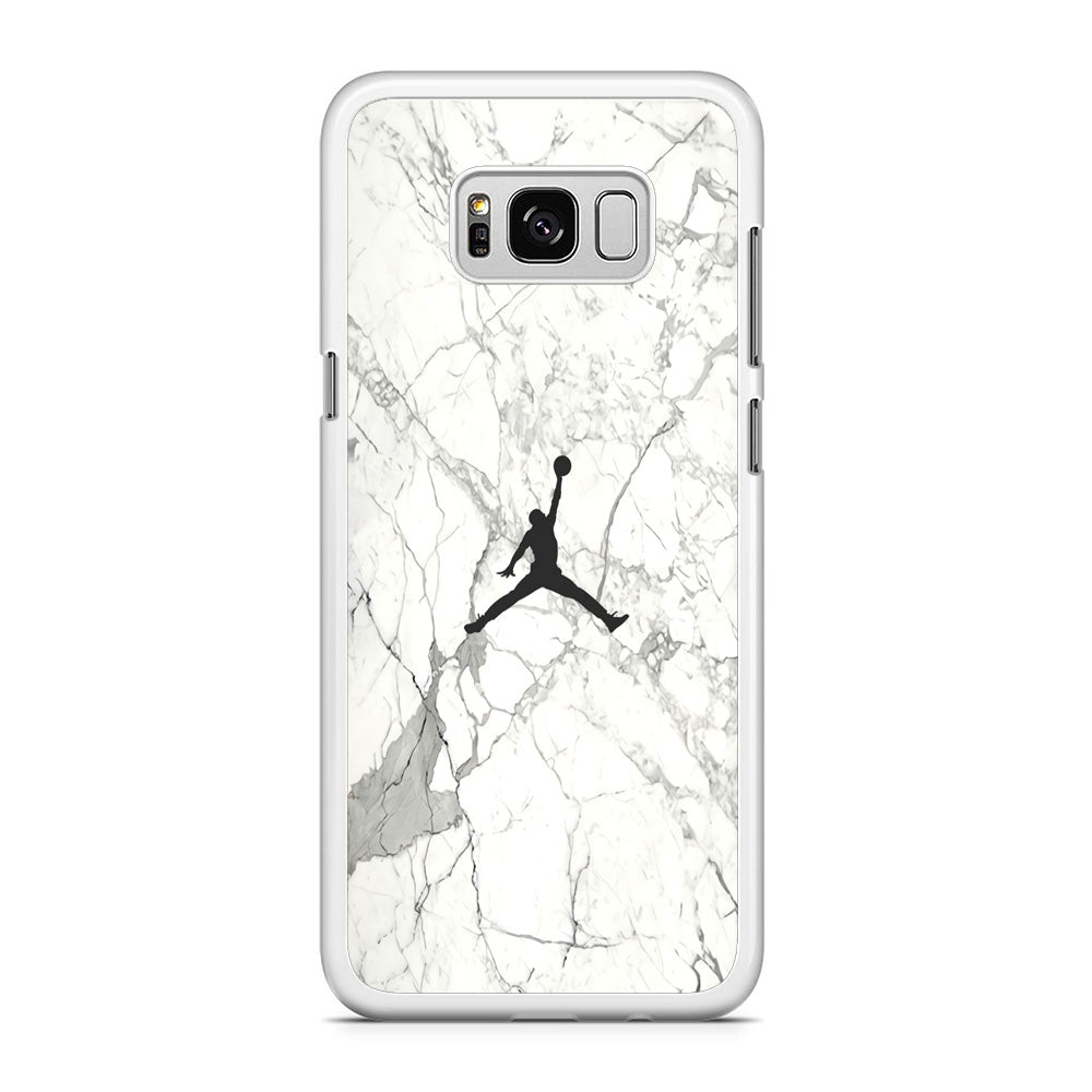 Air Jordan Marble Soft Black Samsung Galaxy S8 Case