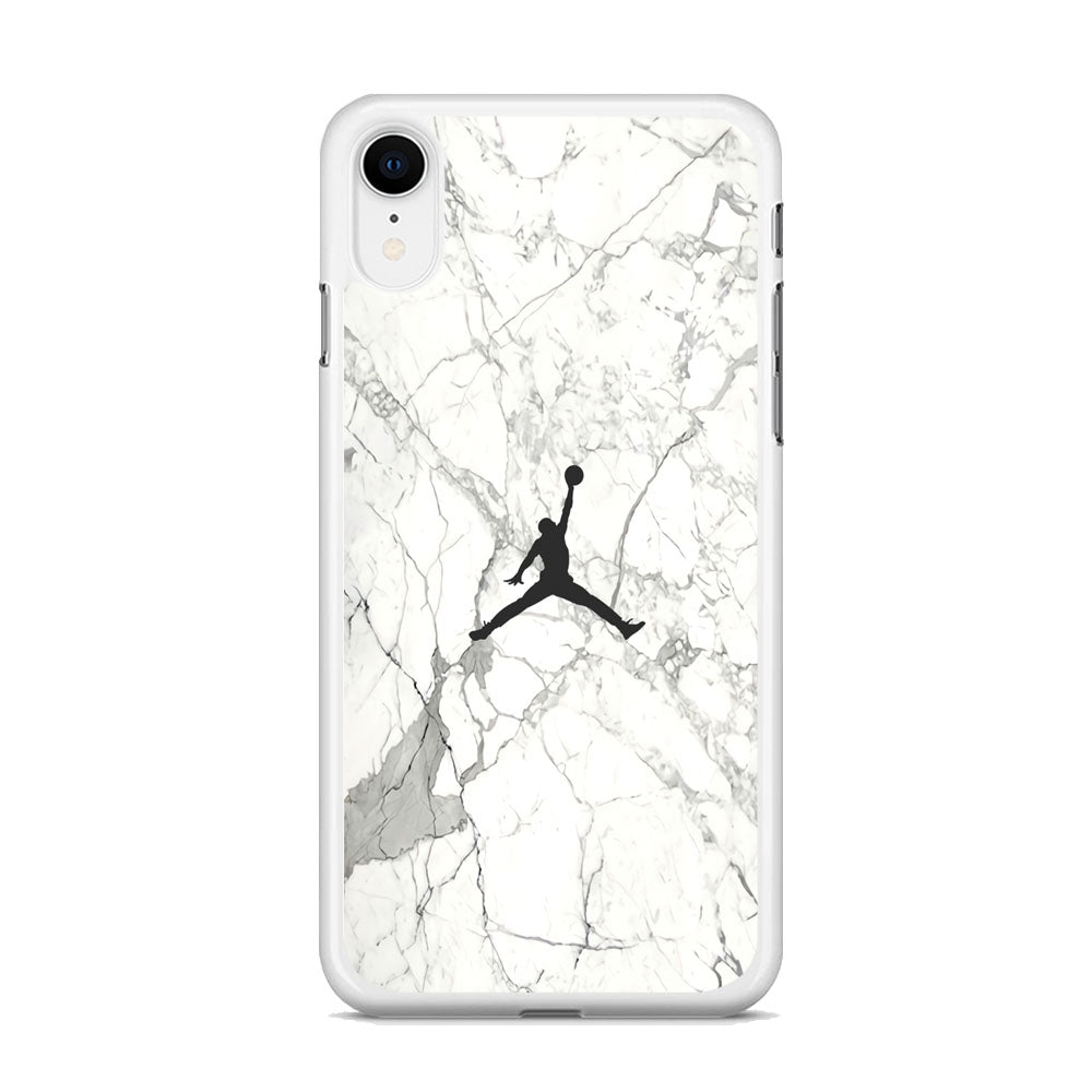 Air Jordan Marble Soft Black iPhone XR Case