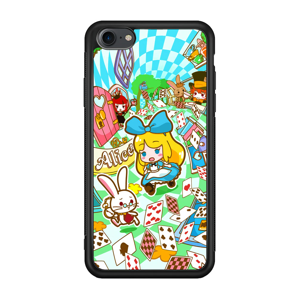 Alice In Wonderland Play Card iPhone 8 Case