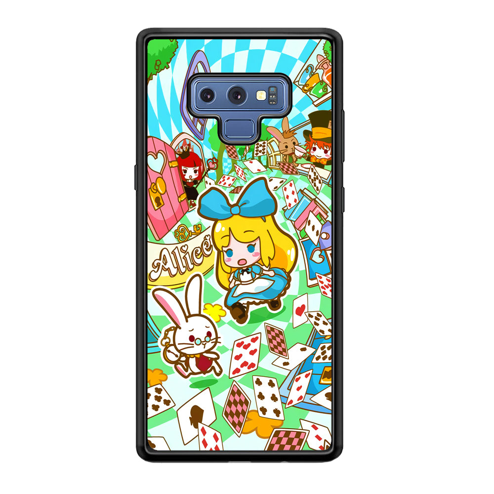 Alice In Wonderland Play Card Samsung Galaxy Note 9 Case