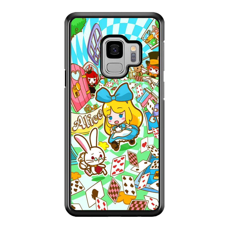 Alice In Wonderland Play Card Samsung Galaxy S9 Case