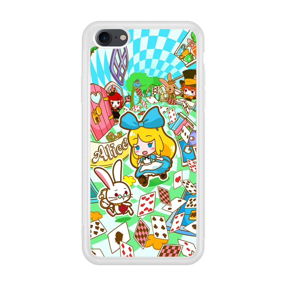 Alice In Wonderland Play Card iPhone 8 Case