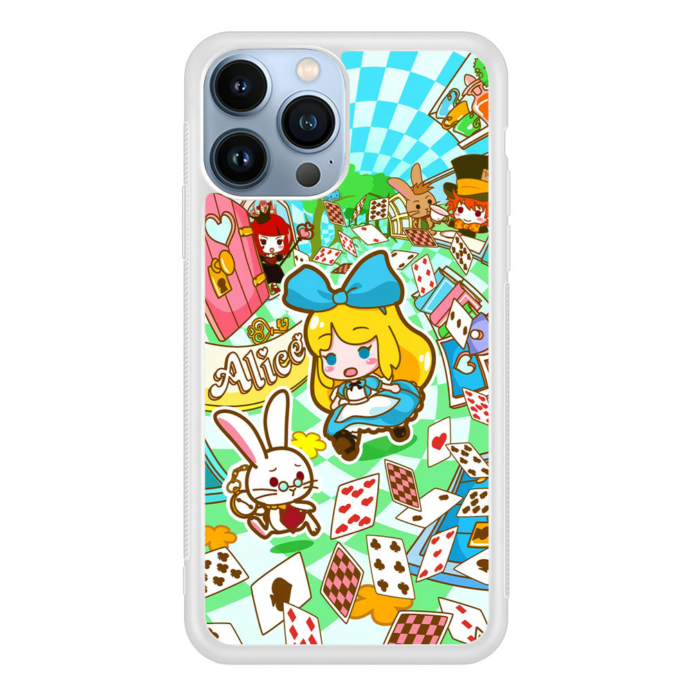 Alice In Wonderland Play Card iPhone 13 Pro Case