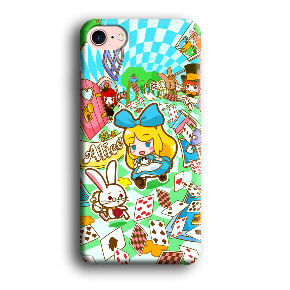 Alice In Wonderland Play Card iPhone 8 Case