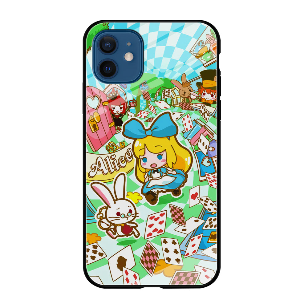 Alice In Wonderland Play Card iPhone 12 Case