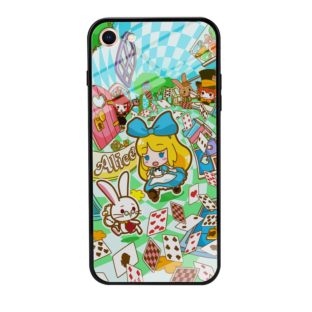 Alice In Wonderland Play Card iPhone 8 Case