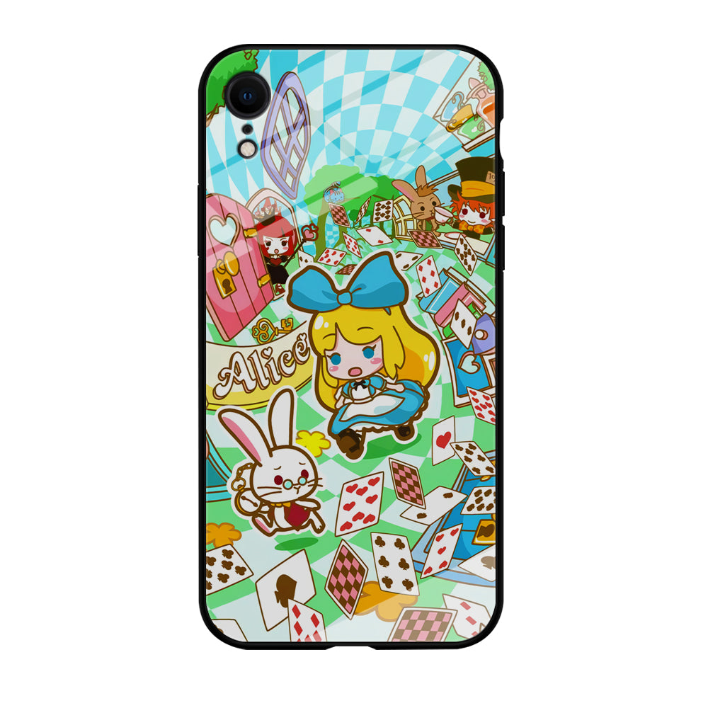 Alice In Wonderland Play Card iPhone XR Case