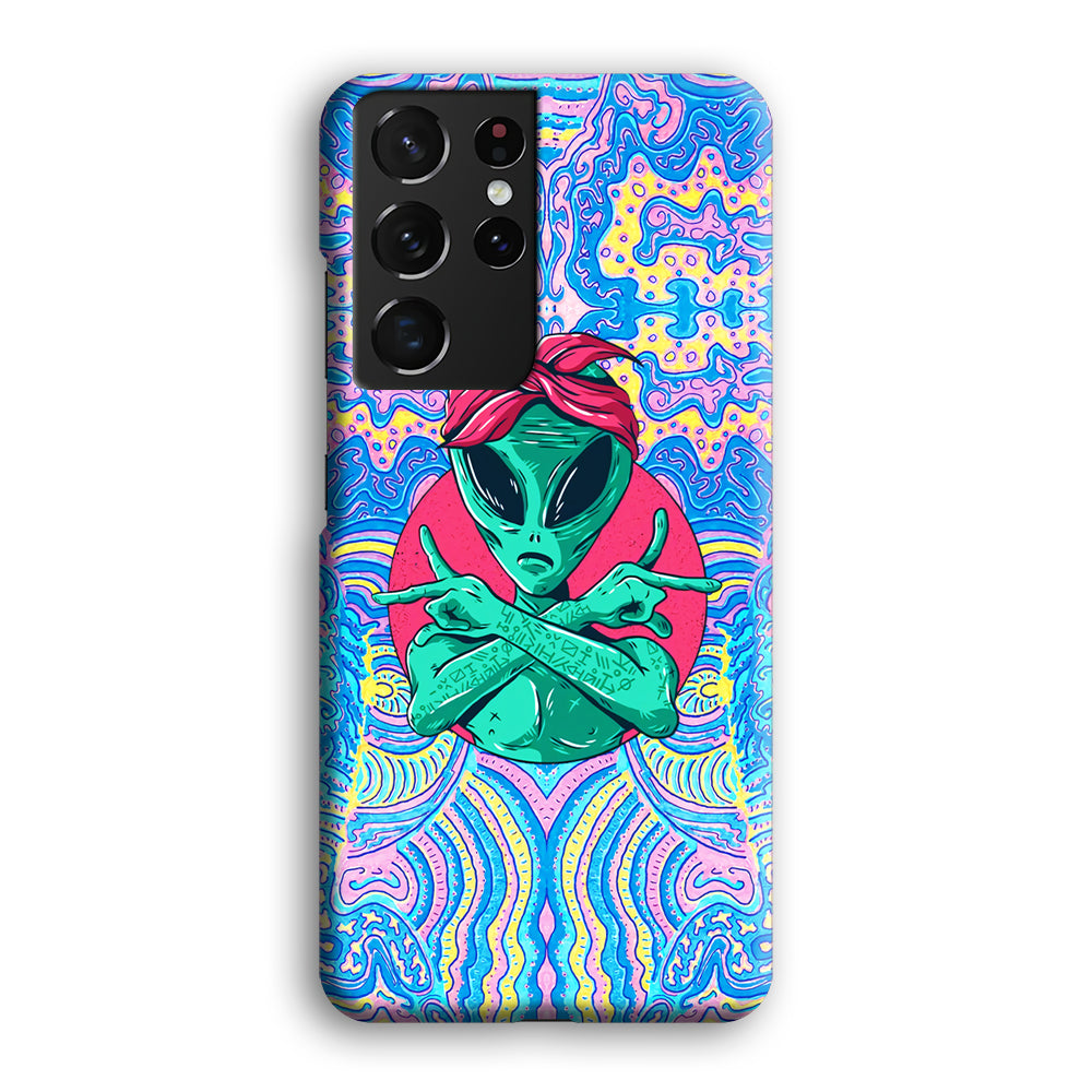 Alien Gangsta Rhythm Samsung Galaxy S21 Ultra Case