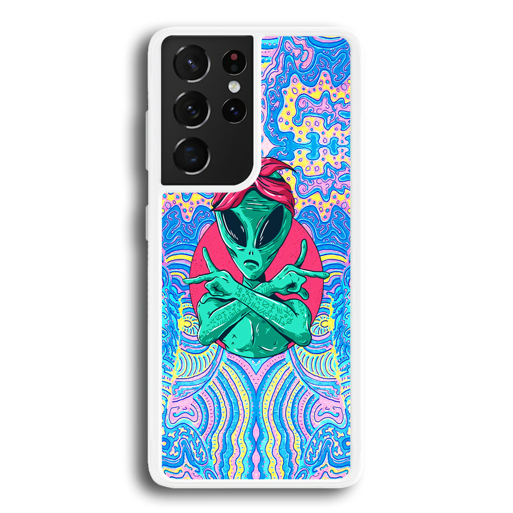 Alien Gangsta Rhythm Samsung Galaxy S21 Ultra Case