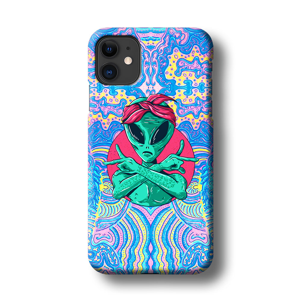 Alien Gangsta Rhythm iPhone 11 Case