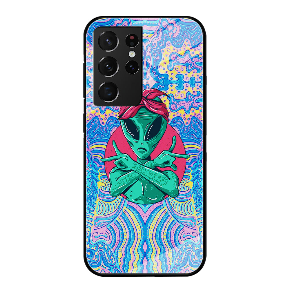 Alien Gangsta Rhythm Samsung Galaxy S21 Ultra Case