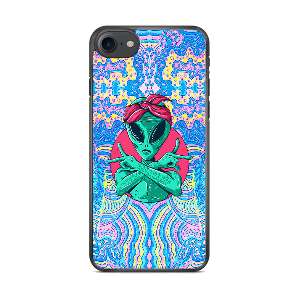 Alien Gangsta Rhythm iPhone 8 Case