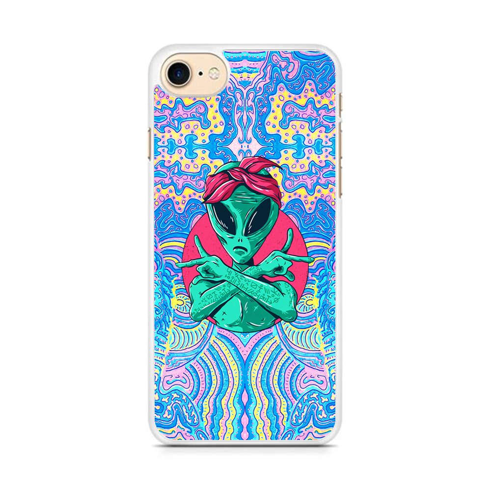 Alien Gangsta Rhythm iPhone 8 Case