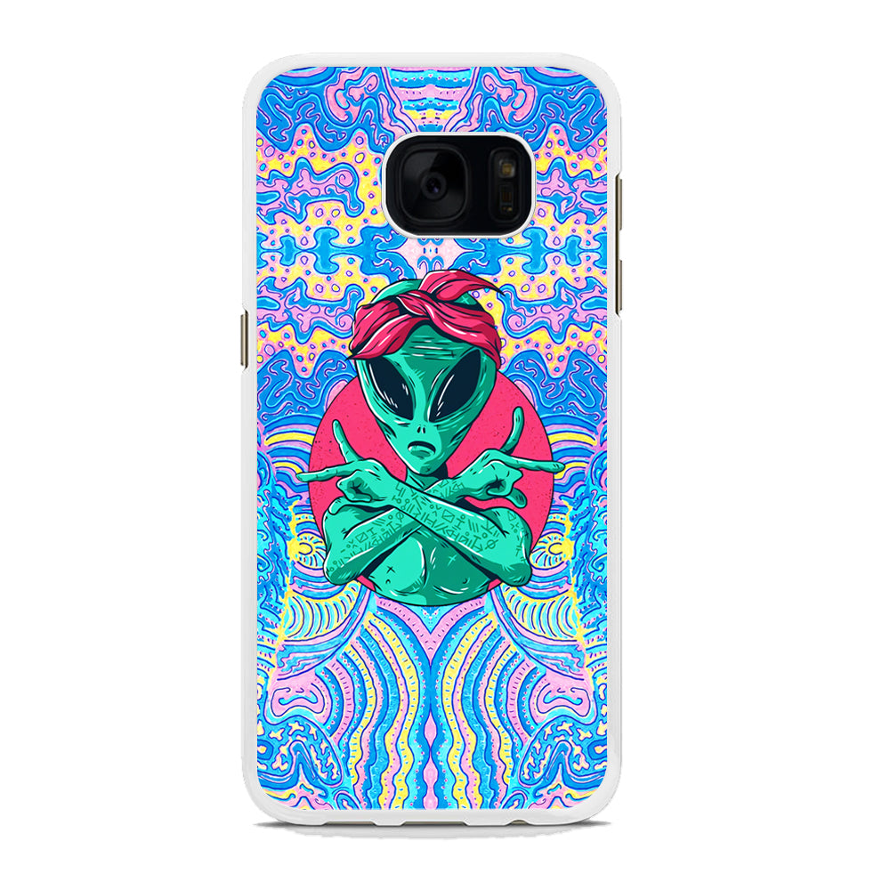 Alien Gangsta Rhythm Samsung Galaxy S7 Edge Case