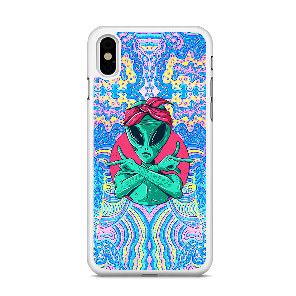 Alien Gangsta Rhythm iPhone X Case