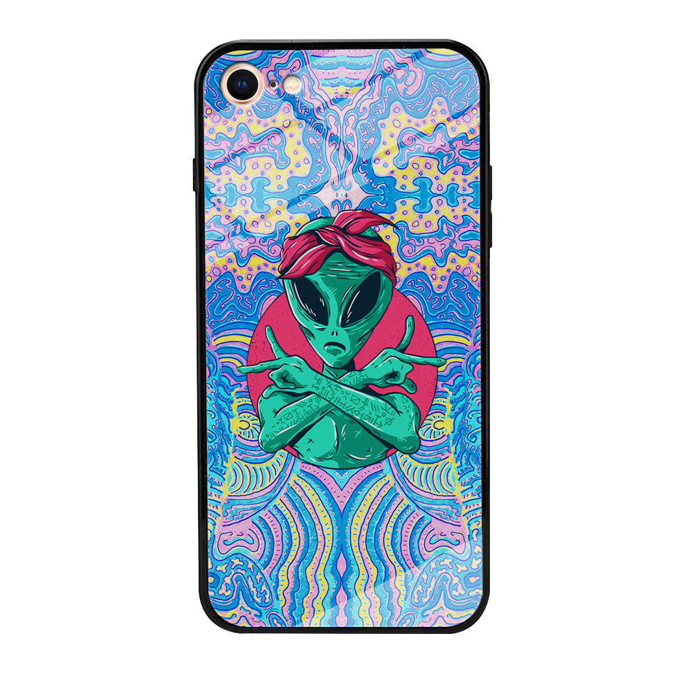 Alien Gangsta Rhythm iPhone 8 Case