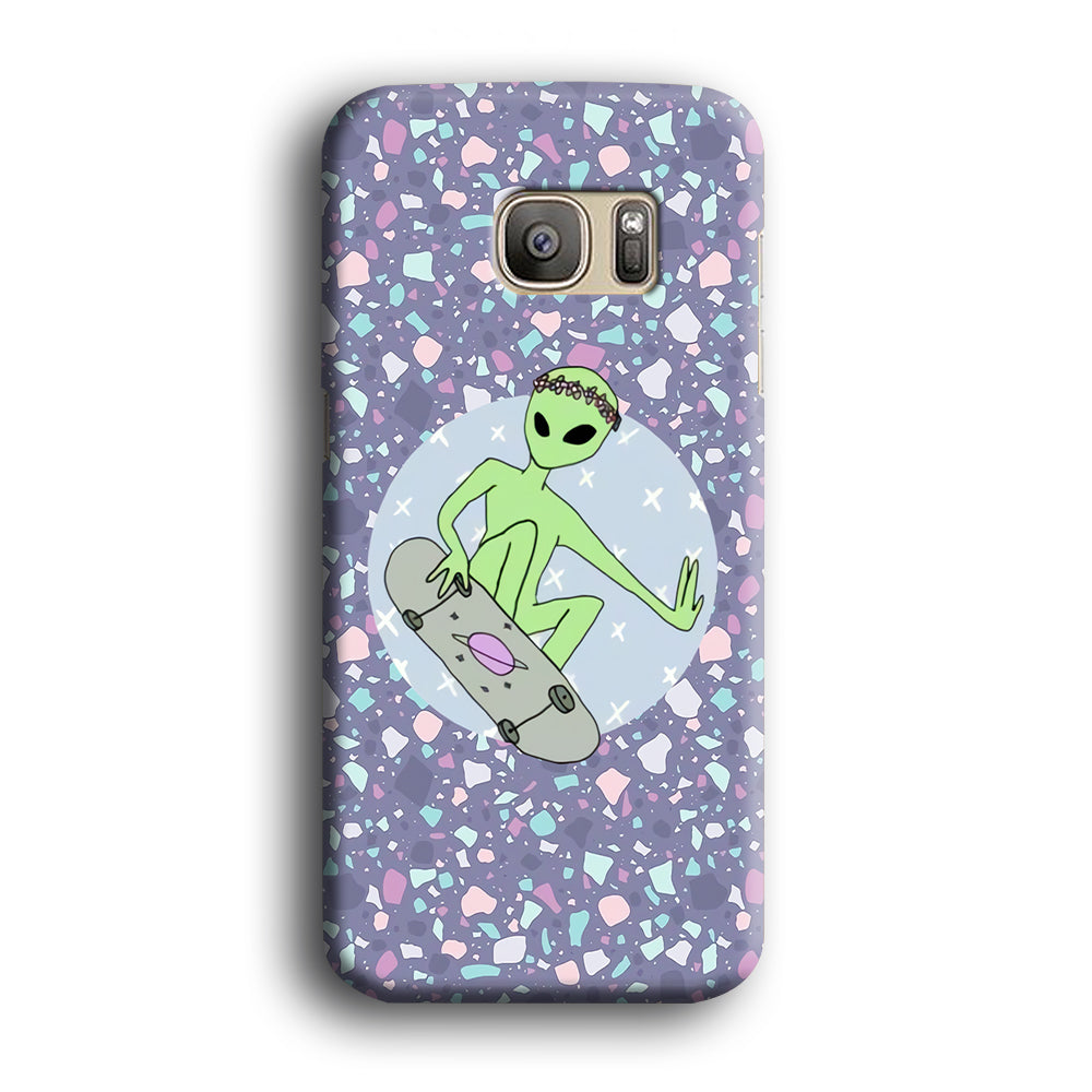 Alien Skate Show Samsung Galaxy S7 Edge Case