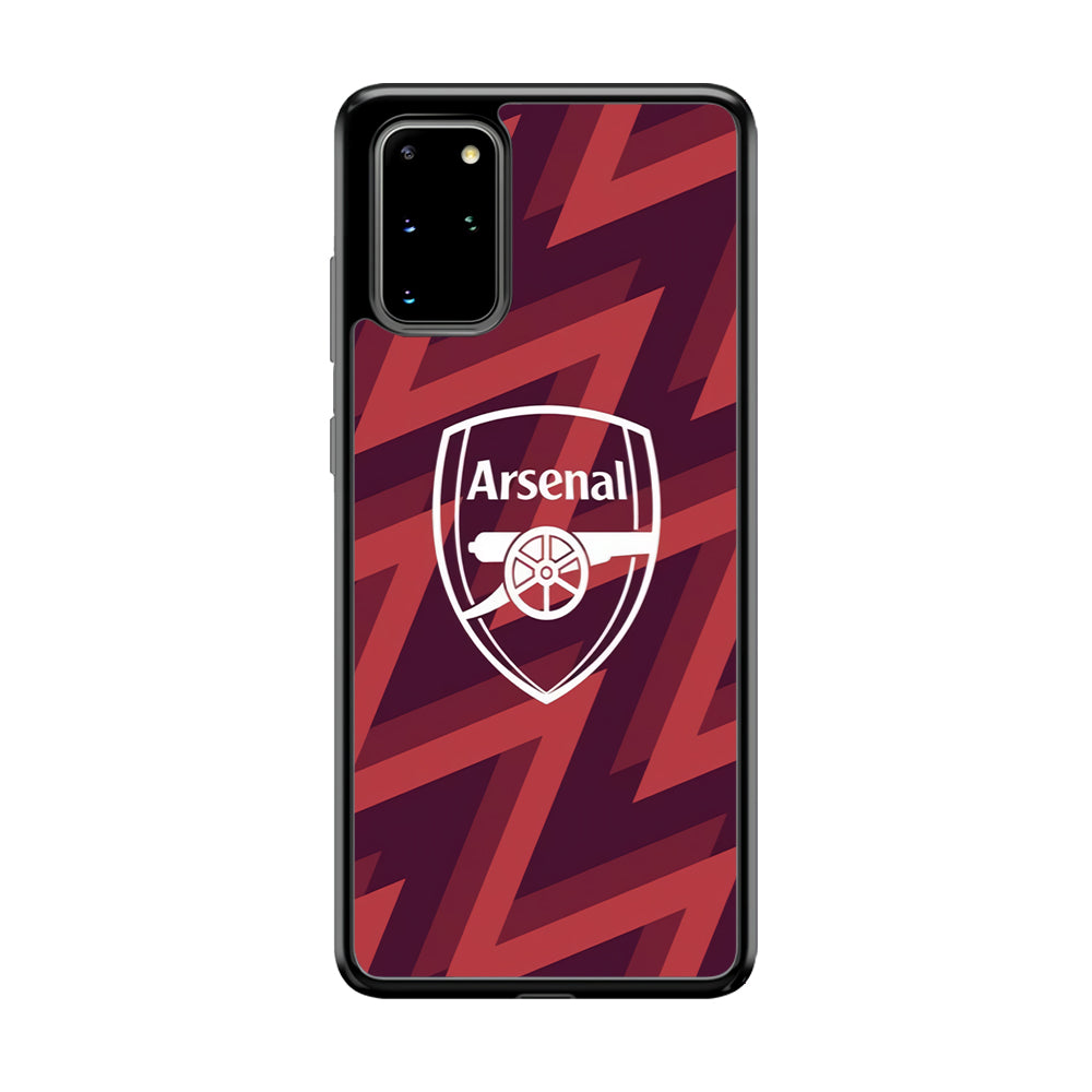 Arsenal Emblem Jersey Pattern Samsung Galaxy S20 Plus Case