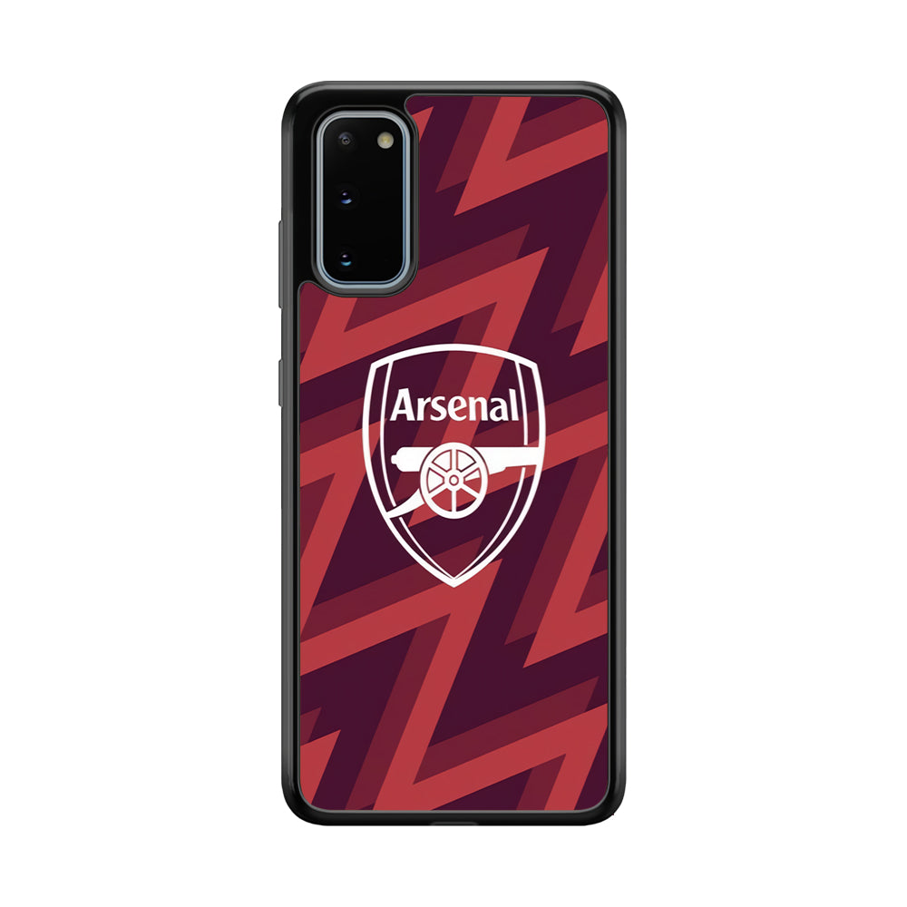 Arsenal Emblem Jersey Pattern Samsung Galaxy S20 Case