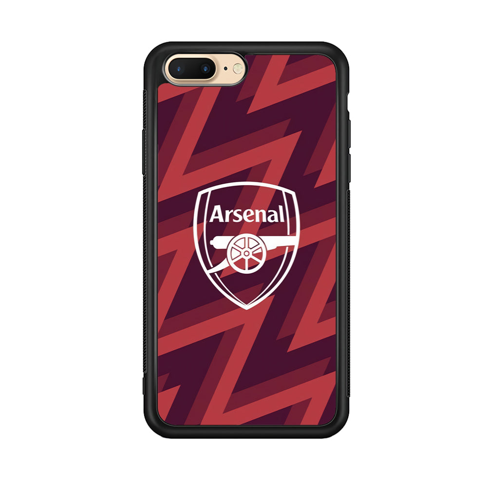 Arsenal Emblem Jersey Pattern iPhone 7 Plus Case