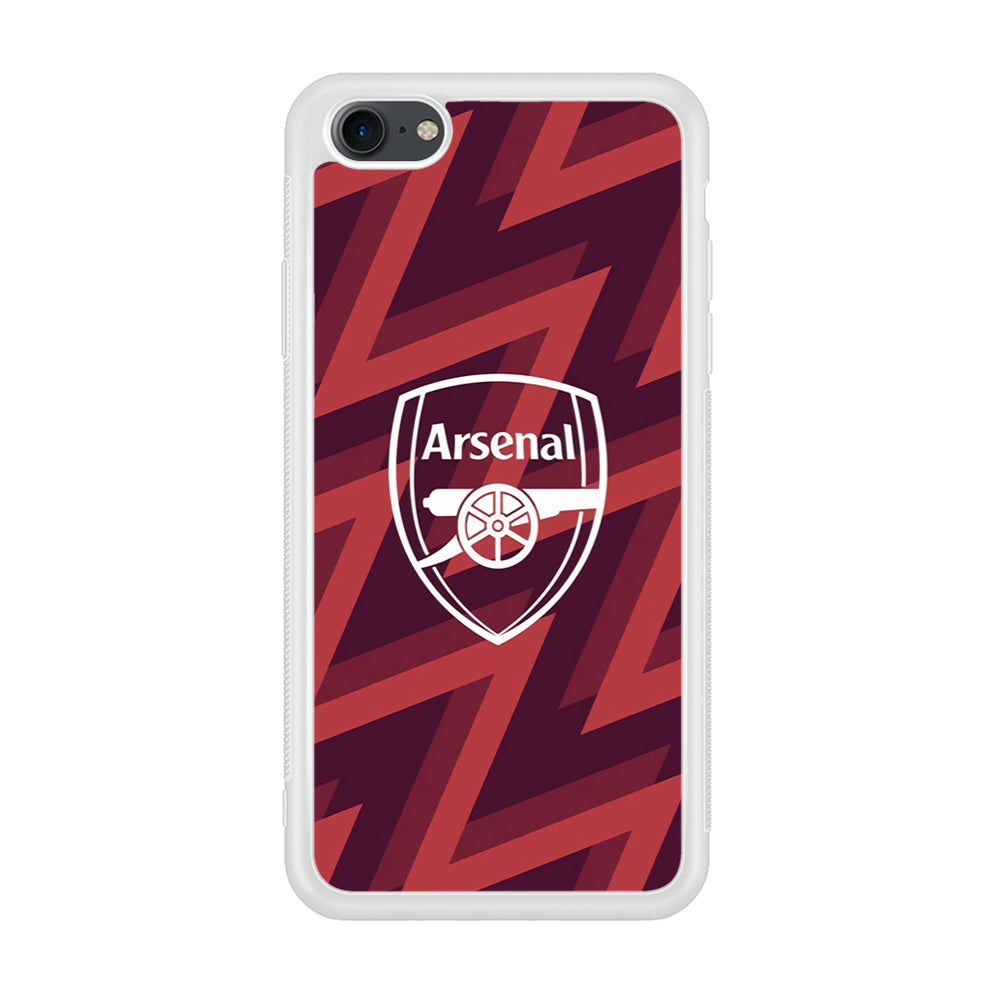 Arsenal Emblem Jersey Pattern iPhone 8 Case